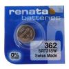 Батарейки часовые серебряно-цинковые: Элемент питания RENATA 362 (SR721SW) BL-1