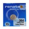 Батарейки часовые серебряно-цинковые: Элемент питания RENATA 364 (SR621SW) BL-1