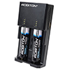   ROBITON MasterCharger 2B  Li-Ion, Ni-Mh, Ni-Cd  (26650,18650,,18490,17500,17335,16340 (RCR123), 14500(AA), 10440(AAA))