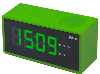 Часы, радиобудильники, автомобильные часы: Радиобудильник RITMIX RRC-1212 Green (цифровой дисплей 30мм (высота цифр), радио FM: 87.5-108МГц)
