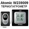 Метеостанция: Термогигрометр Atomic W239009 (с выносным датчиком, цвет: черный)