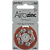 Батарейки воздушно-цинковые для слуховых аппаратов: Элемент питания PERFEO Airozinc Premium ZA312 BL-6