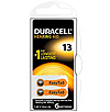 Батарейки воздушно-цинковые для слуховых аппаратов: Элемент питания DURACELL ACTIVAIR® DA13 BL-6 (nugget box) (Made in Germany)