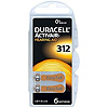 Батарейки воздушно-цинковые для слуховых аппаратов: Элемент питания DURACELL ACTIVAIR® DA312 BL-6 (nugget box) (Made in Germany)