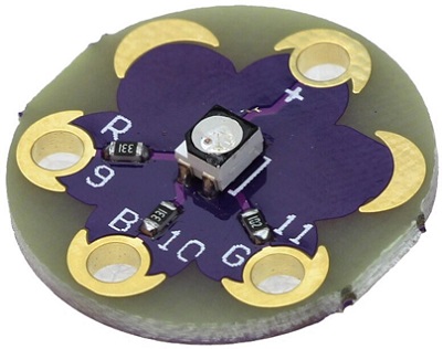 LilyPad модуль RGB светодиод 3х цветный SMD