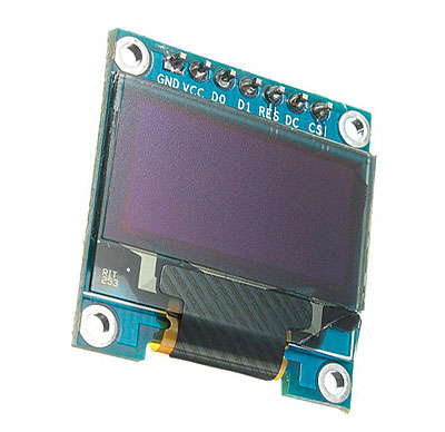 Дисплей OLED 0, 96 дюйма, синие символы