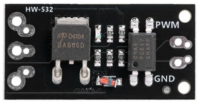 HW-532. Модуль силового ШИМ драйвера на транзисторе AOD4184. DC 40 В, 50 А