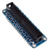 Аксессуары для микрокомпьютеров: Переходник GPIO 40pin I-форма синий. Для подключения периферии к Raspberry PI