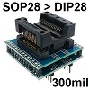 Адаптеры и аксессуары для программаторов: Переходник SOP28 в DIP28 300mil (SOP28)