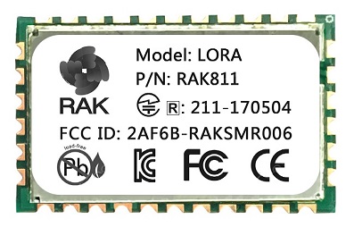 RAK811-HF WisDuo LPWAN.   LoRa SX1276  868 