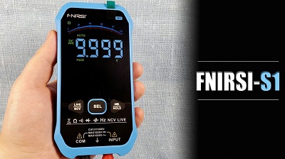 FNiRSi S1. Профессиональный автоматический цифровой мультиметр. ГОЛУБОЙ