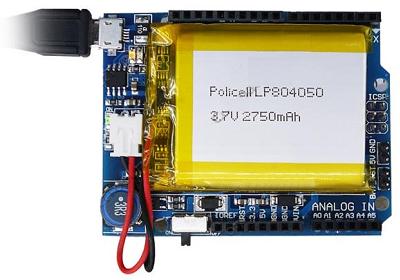 Модуль RP062. Arduino Power Shield (ИБП)