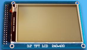 TFT01-3.2WD - 3.2 WD TFT  400 * 240    touch screen  Arduino