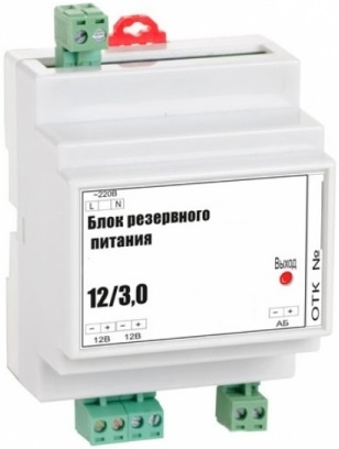 PW8078. Источник бесперебойного питания 12В/3А на DIN рейку с возможностью подключения АКБ