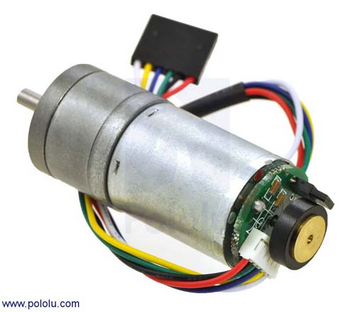   9.7:1 Metal Gearmotor 25Dx48L mm with 48 CPR Encoder