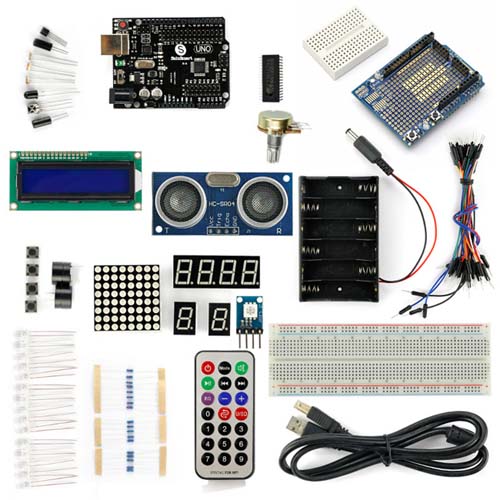 Наборы на базе Arduino UNO R3+Distance Sensor Starter Kit with 19 Basic Arduino Projects Наборы на базе Arduino UNO R3+Distance Sensor Starter Kit with 19 Basic Arduino Projects
