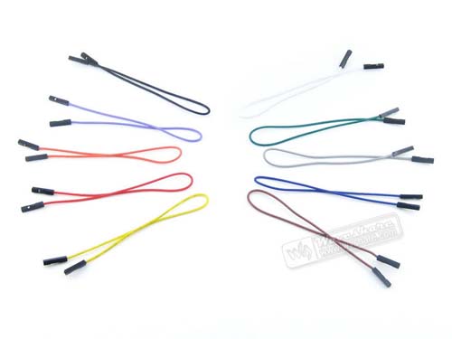  , ,   Jumper Wire 1-pin 2.54-pitch 200mm [10 pcs pack]