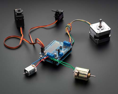   Motor/Stepper/Servo Shield for Arduino - v2.0