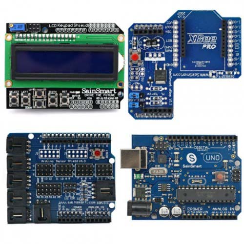    Arduino Arduino UNO+LCD Keypad Shield+XBee Shield+Sensor Shield V4 kit