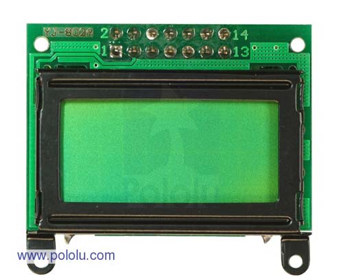  8x2 Character LCD - Black Bezel