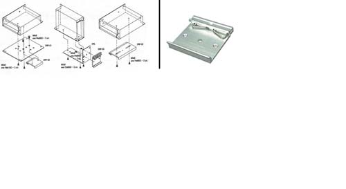 DRP-03. Приспособление для монтажа источника питания на DIN-рейку