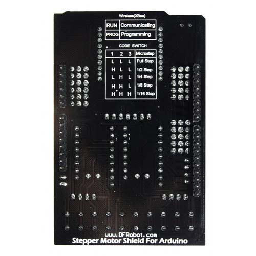 Управление шаговыми двигателями Dual Bipolar Stepper Motor Shield for Arduino [A4988]