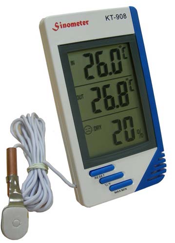 Термометр, гигрометр, влагомер KT-908