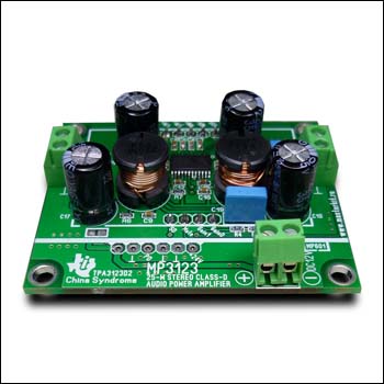 Цифровой усилитель MP3123 D-класса мощностью 2 x 25 Вт. Проект «Китайский синдром» (западная сторона)