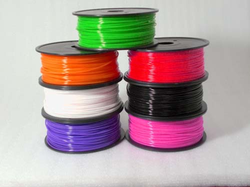   PLA plastic 3mm for 3D printers. 1000g. [Black]