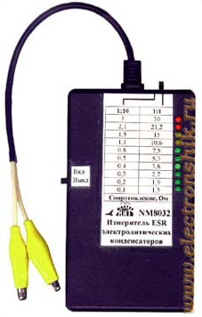 Прибор для проверки ESR электролитических конденсаторов. Набор NM8032