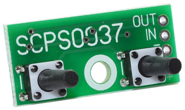 SCPS0037-25V-0.1 - Кнопочный контроллер импульсного стабилизатора напряжения с памятью. U=1,2...25 В, шаг 0,1 В ±3 %