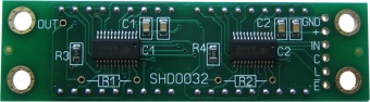 EK-SHD0032G. Четырёхразрядный семисегментный светодиодный дисплей со сдвиговым регистром. ЗЕЛЁНЫЙ