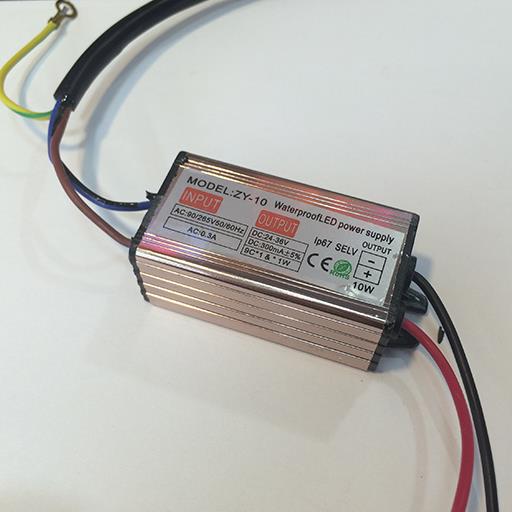    AC220V, 300 mA, 10W, /24-36/V, IP-67, /56x29x19/ 