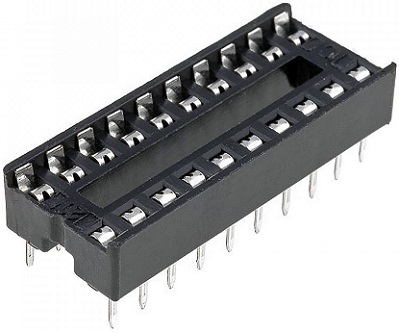 Панелька для микросхемы, шаг 2.54 мм SCS-20