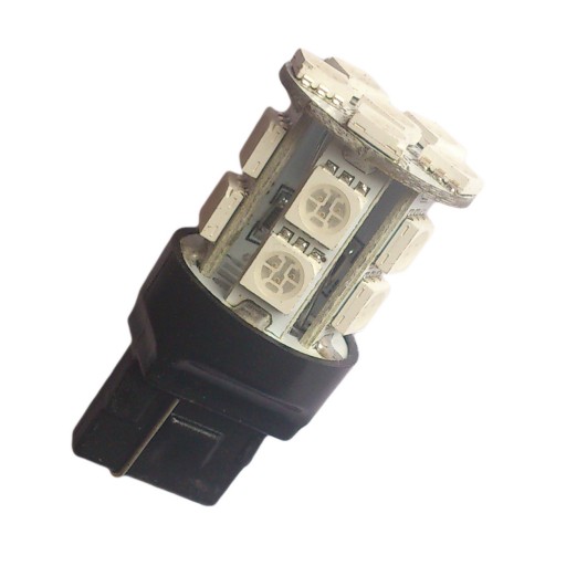 Автолампа T20 - 12V 3.84W пл/цок 16x5050 желтая