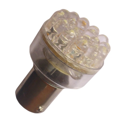 Автолампа S25 - 12V 24 led красная