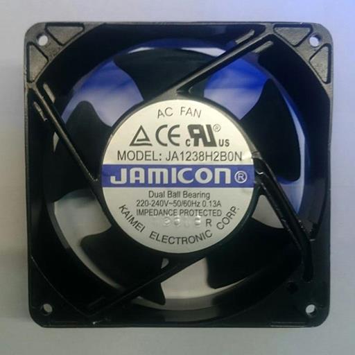 JA1238H2BON-T/JA1238H2 B010N-T-R0//клемма/ 220V /120х120х38/ мм B/подшипник качения/Jamicon вентилятор