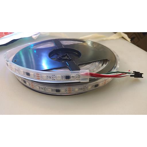 Светодиодная лента SPI 12V 5050 RGB 60 светод./м 14.4W IP-68 WS2811 Управляемая