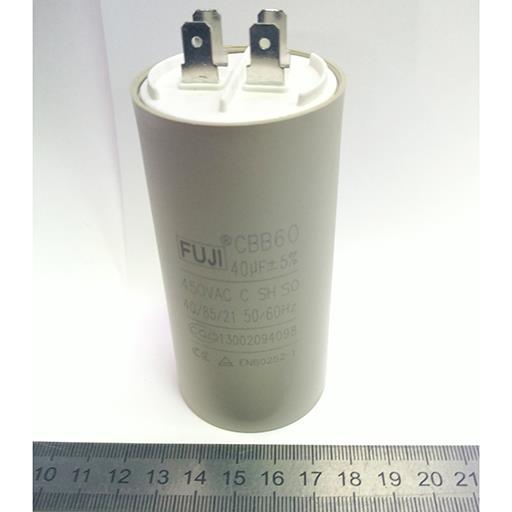 Пусковой конденсатор CBB60H 40mF - 450 VAC /±5%/ выв. 4 КЛЕММЫ /45х93/ мм /FUJI ELECTRIC/