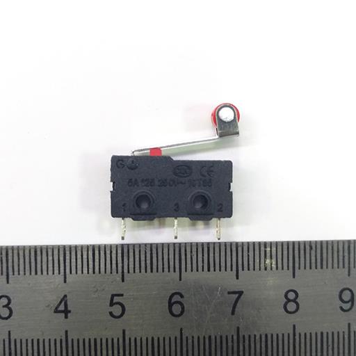 Переключатель mini MWO 3pin /5A, 250V/ концевик с роликом N04