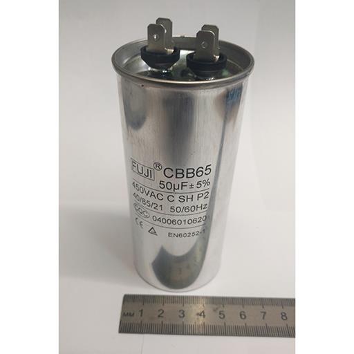   CBB65 50mF - 450 VAC /5%/ . 4+4  /50102/  ALUMINIUM