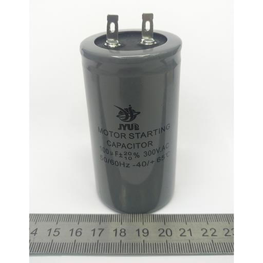 Пусковой конденсатор CD60 100mF - 300 VAC /±10%/ выв. 2 КЛЕММЫ /42х80/ мм