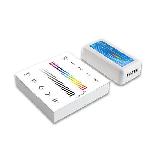 RGBW Контроллер с накладной панелью управления RFMB-04 12-24V 192-384W 44A