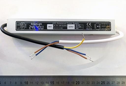 Блок питания 24V 40W 1.67A IP-67 CVS40 герметичный