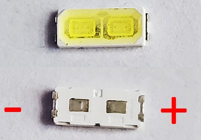 Светодиод SMD 7030 CW, /5, 8-7/V, 2pin, LG, LEWWS73V15CZ00