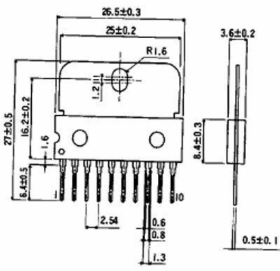 Микросхема BA6239A ROHM SIP10F