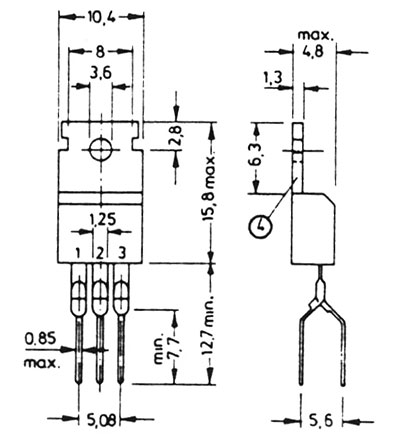 Транзистор полевой /MOS-FET или IGBT/ STP4NK80Z met