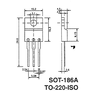 Тиристор /симистор/ BT137X-800