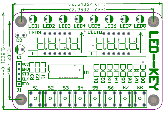      TM1638 LED&KEY