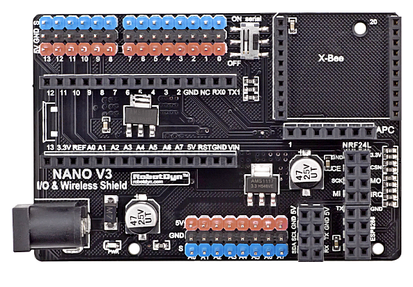 Nano V3.0 I/O & Wireless Shield